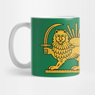 Iran / Faded Style Flag Design Mug